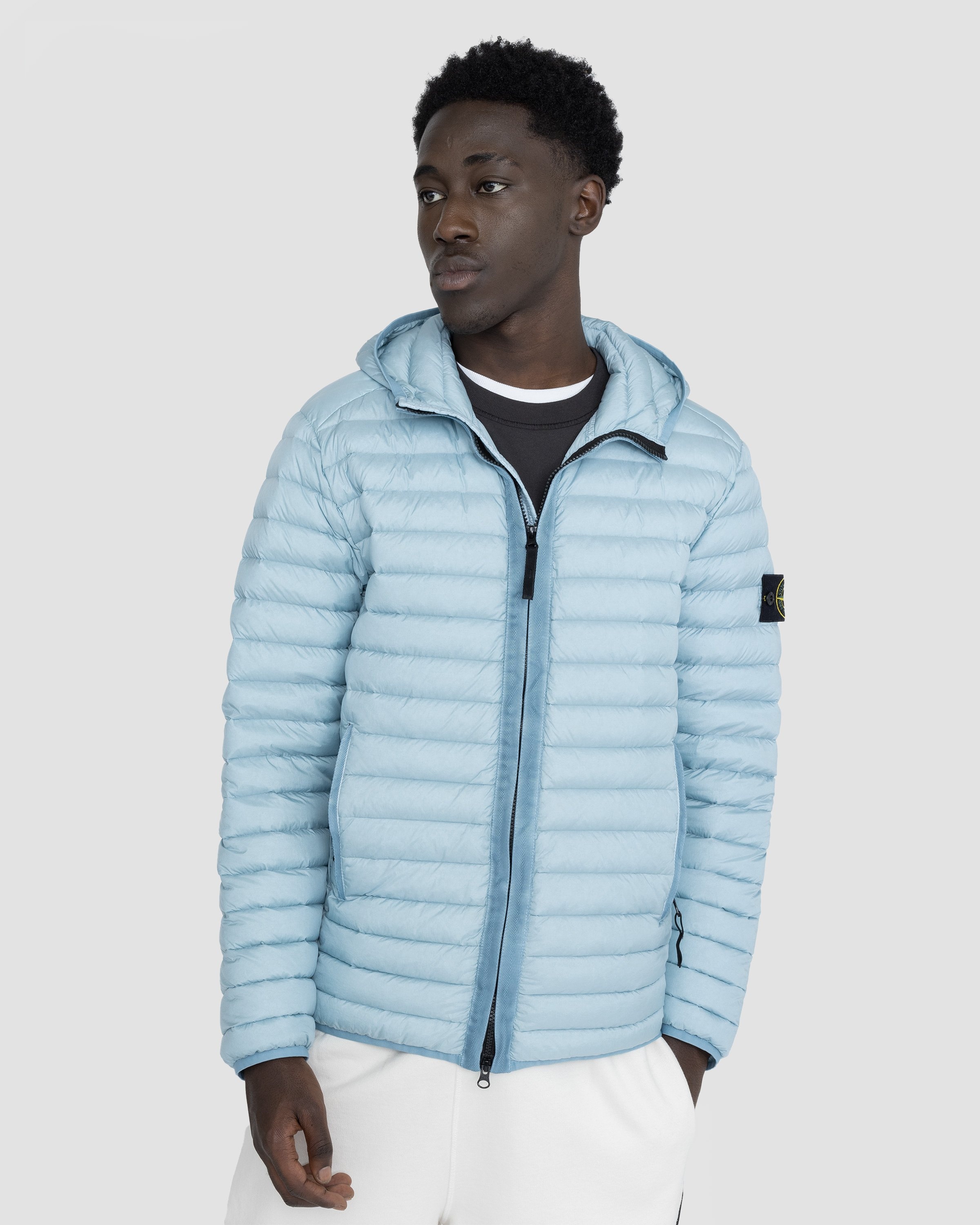 Stone island teal jacket hot sale